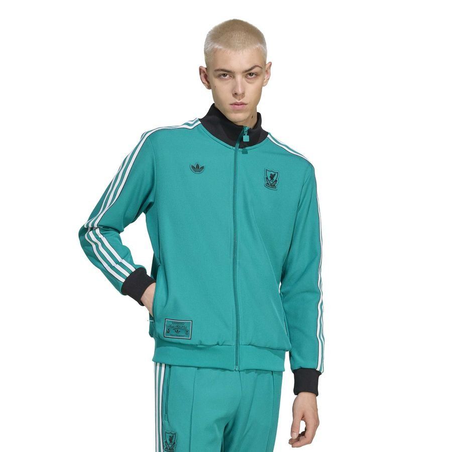 Liverpool Track Top Terrace Icons - Sea Green/Black/White - Men's-SoccerKits Hub | Buy Soccer Jerseys Online